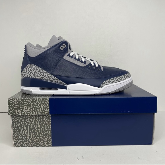 Nike Air Jordan 3 Retro “Georgetown” 2021 NEW - Picture 4 of 6